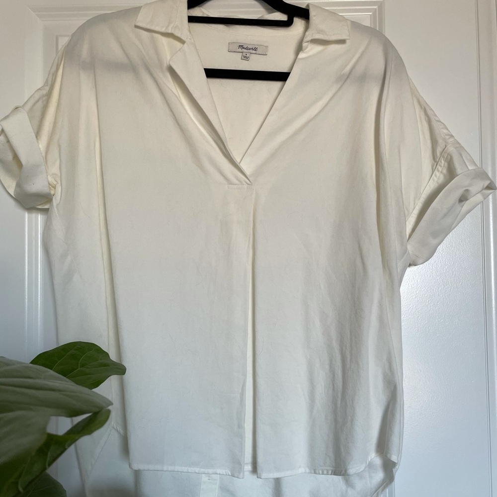 Madewell Central Shirt in Pure White